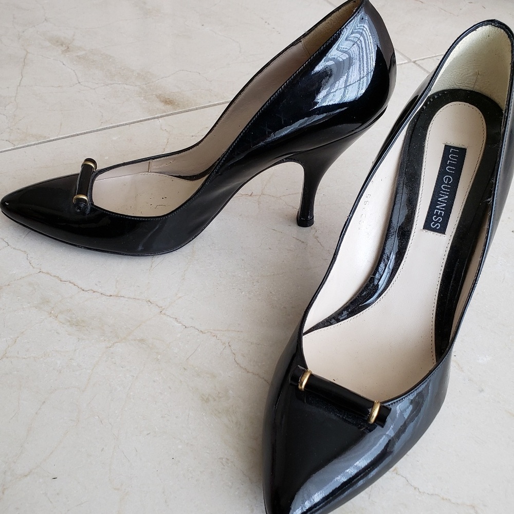 Lulu Guinness Women's Black Heels Pumps